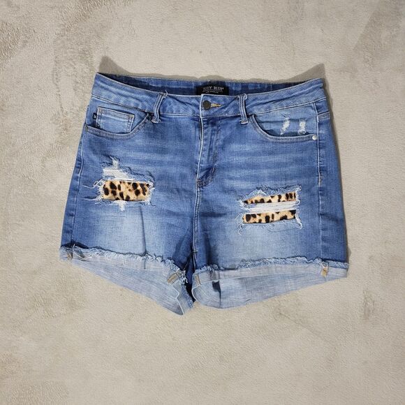 Judy Blue Pants - Judy Blue womens distressed denim shorts Sz 1XL